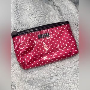 Modella Pink Polka Dotted Makeup Bag